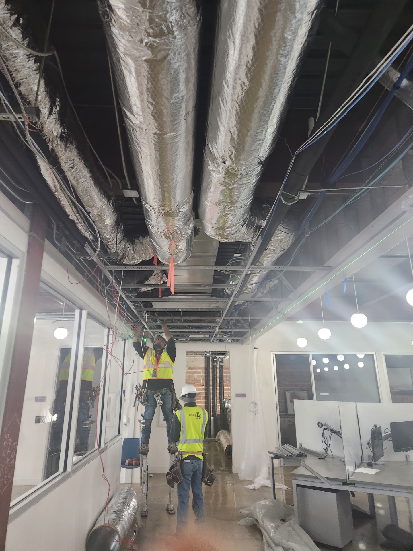 Commercial ductwork installation