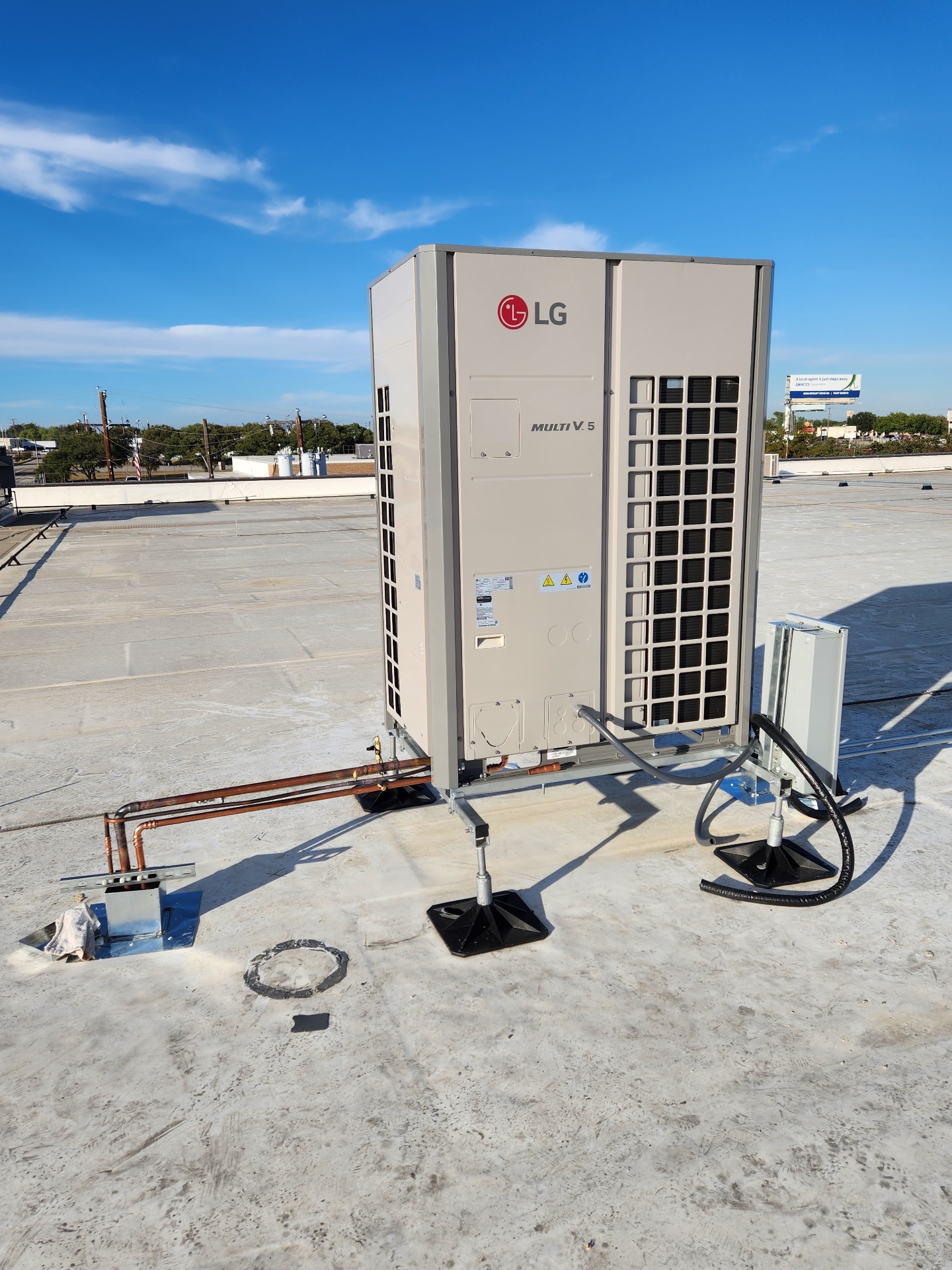 LG Multi V 5 rooftop install