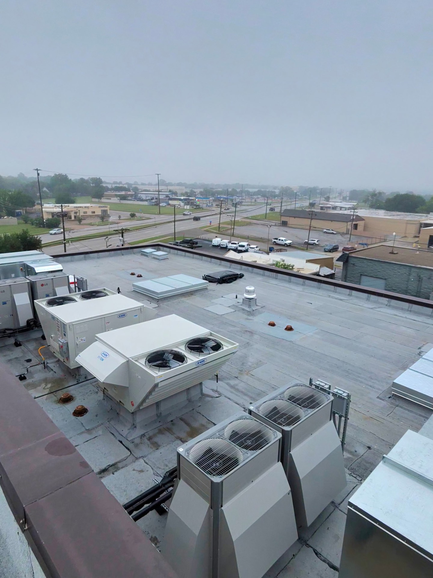AAON rooftop units installed